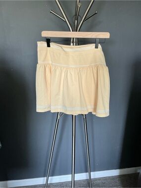 Knit Skort in Light Yellow